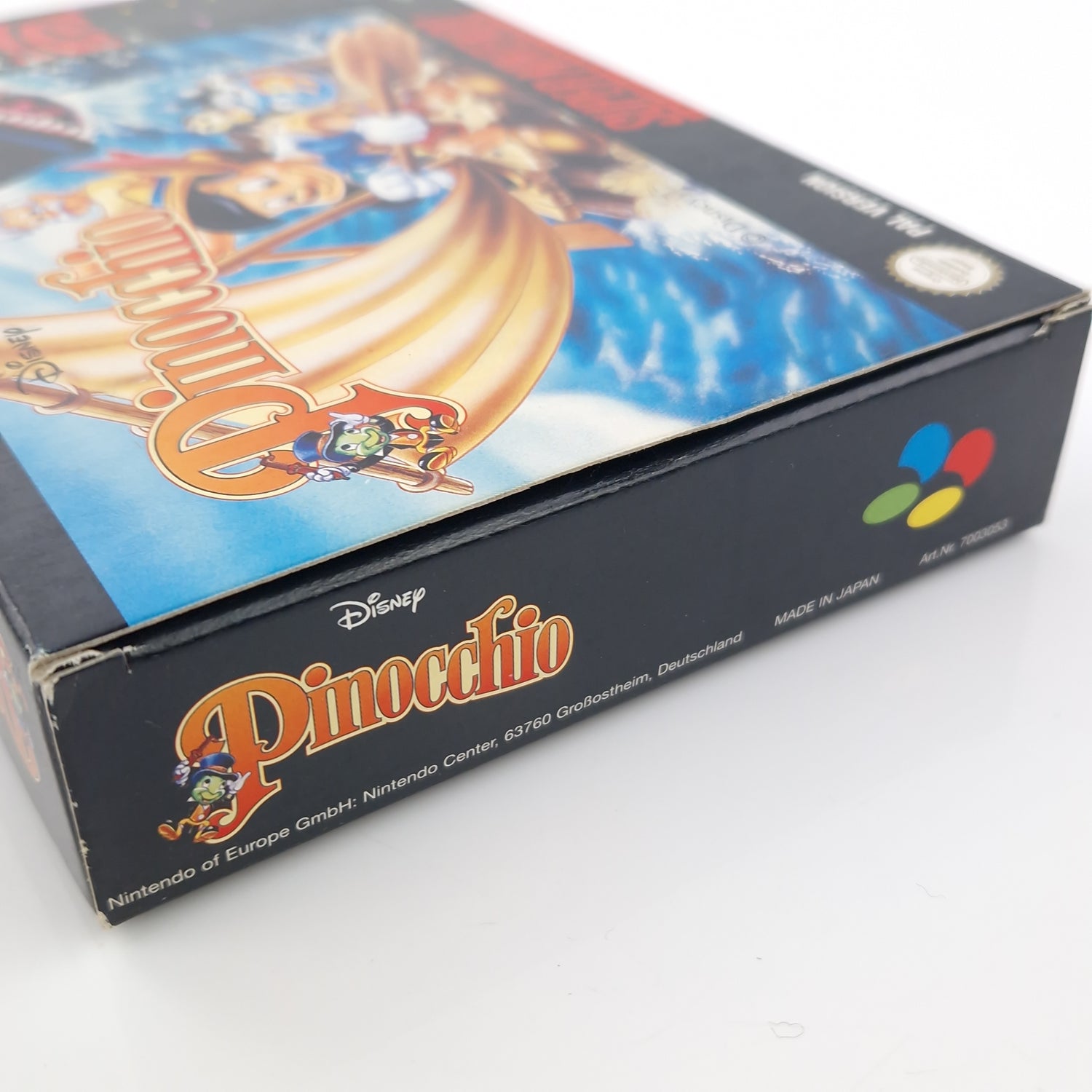 Super Nintendo Spiel : Disneys Pinocchio - SNES Modul Anleitung OVP PAL