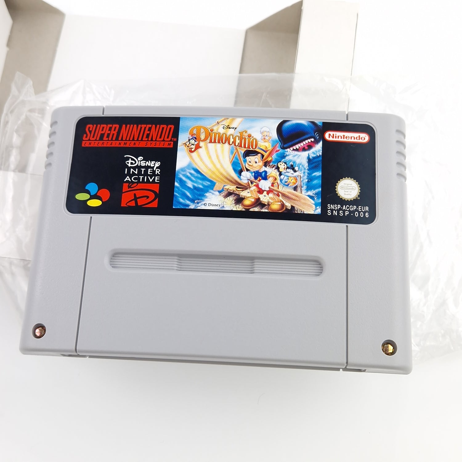 Super Nintendo Spiel : Disneys Pinocchio - SNES Modul Anleitung OVP PAL