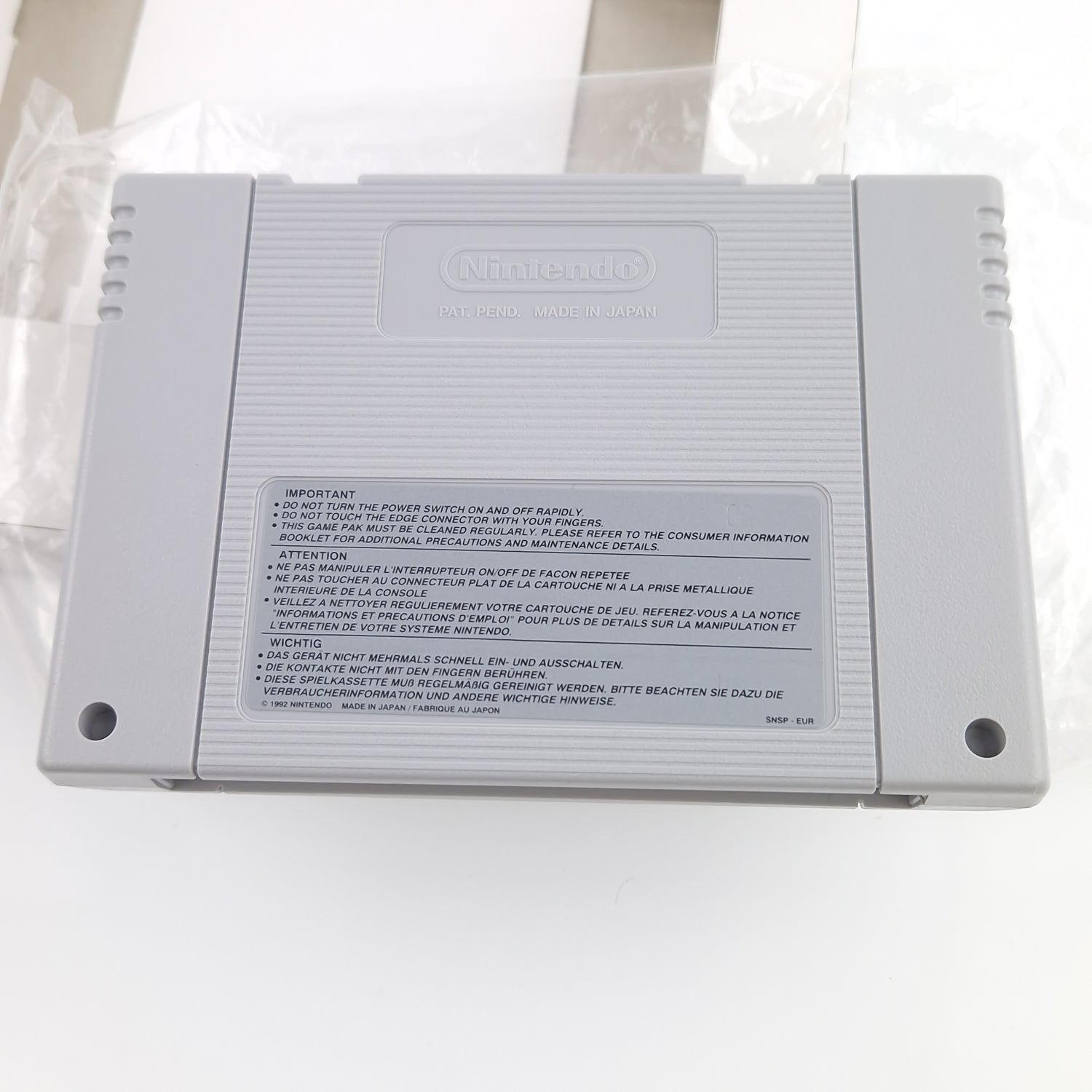 Super Nintendo Spiel : Disneys Pinocchio - SNES Modul Anleitung OVP PAL