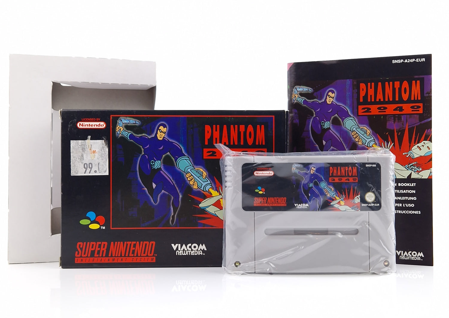 Super Nintendo Spiel : Phantom 2040 - SNES Modul Anleitung OVP PAL