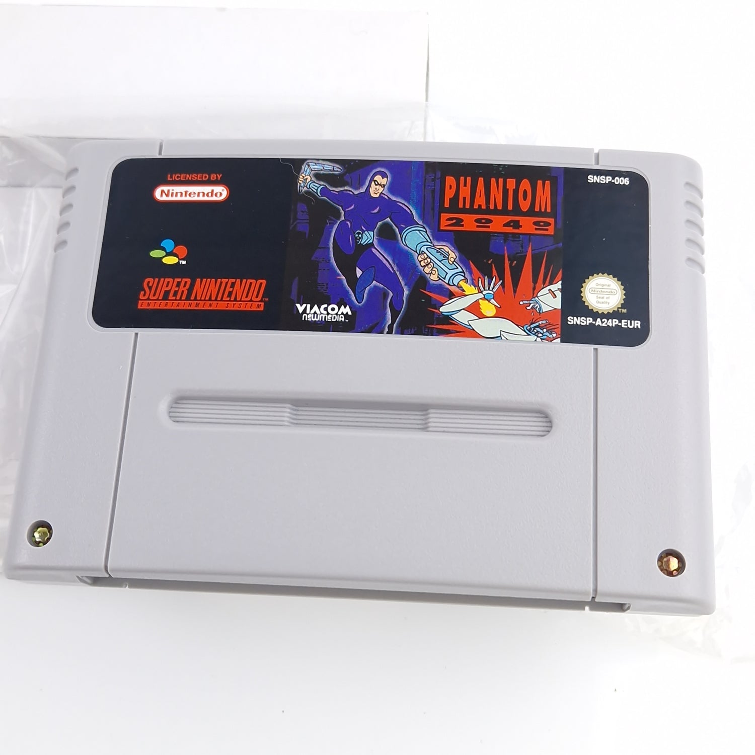 Super Nintendo Spiel : Phantom 2040 - SNES Modul Anleitung OVP PAL