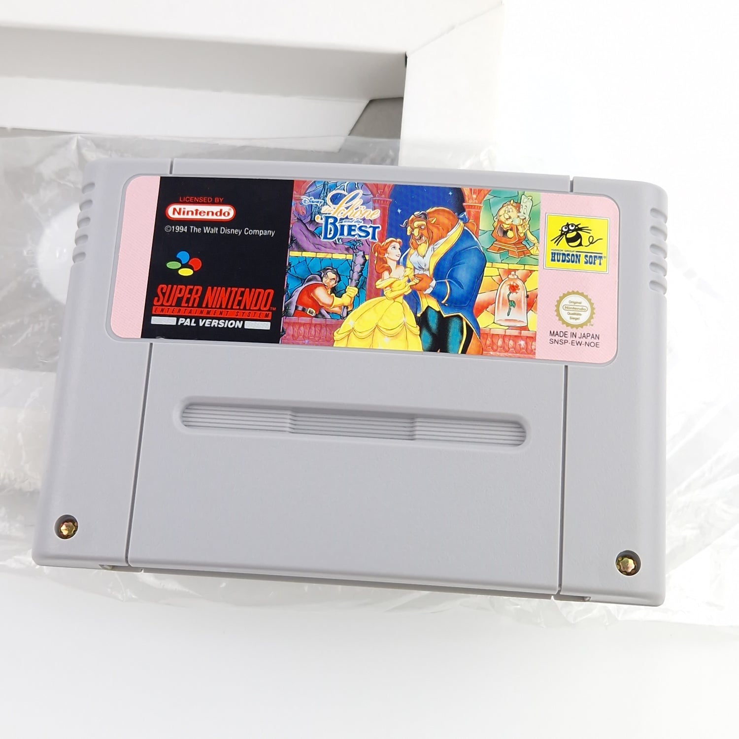 Super Nintendo Spiel Disney Die schöne und das Biest - SNES Modul Anleitung OVP