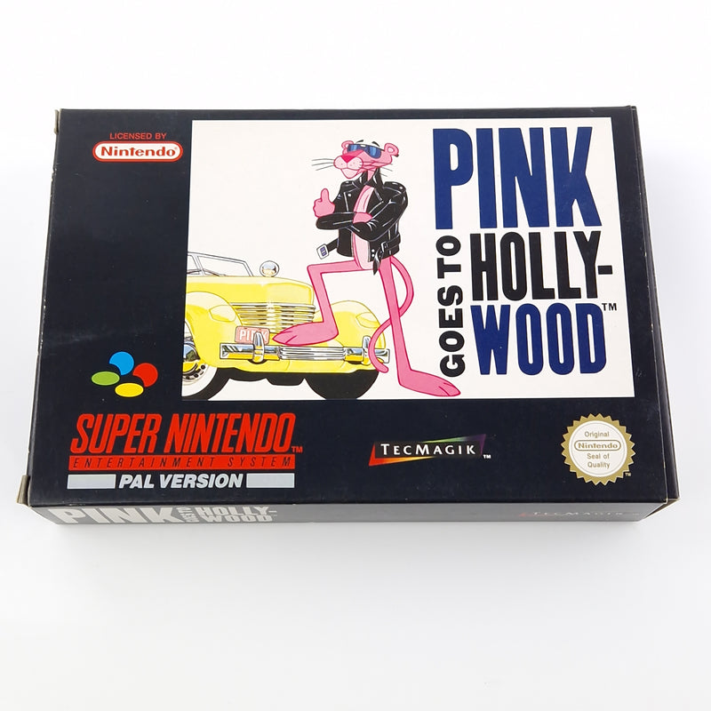 Super Nintendo Spiel : Pink Goes to Hollywood - SNES Modul Anleitung OVP PAL UKV