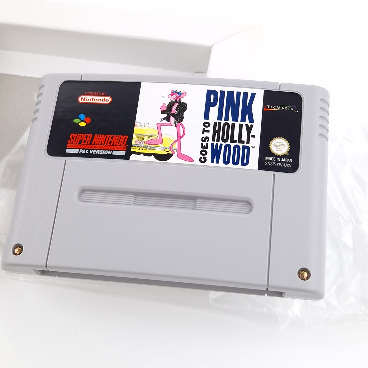 Super Nintendo Spiel : Pink Goes to Hollywood - SNES Modul Anleitung OVP PAL UKV