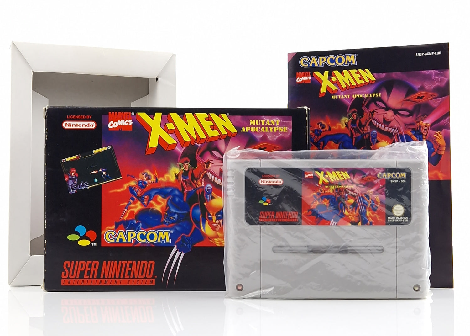 Super Nintendo Spiel : X-Men Mutant Apocalypse - SNES Modul Anleitung OVP cib