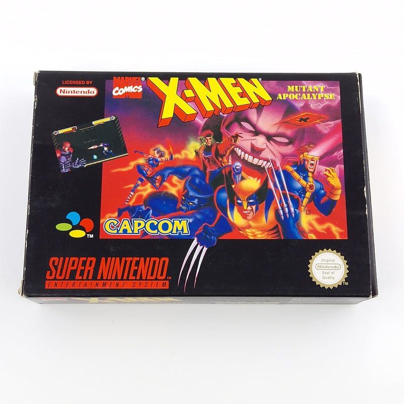 Super Nintendo Spiel : X-Men Mutant Apocalypse - SNES Modul Anleitung OVP cib