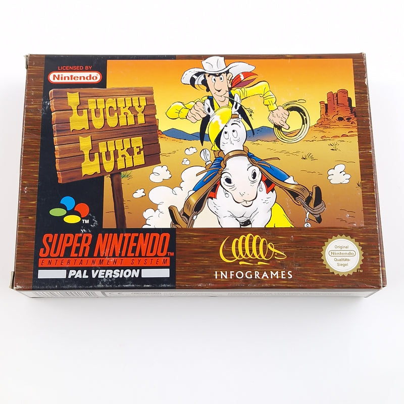 Super Nintendo Spiel : Lucky Luke - SNES Modul Anleitung OVP cib | PAL NOE