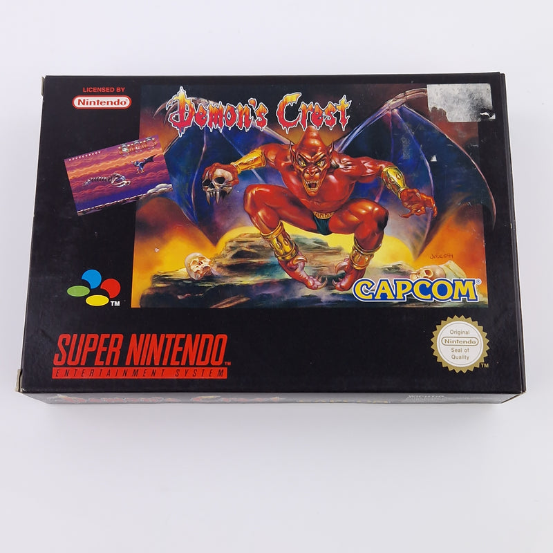 Super Nintendo Spiel : Demons Crest - SNES Modul Anleitung OVP cib | PAL EUR