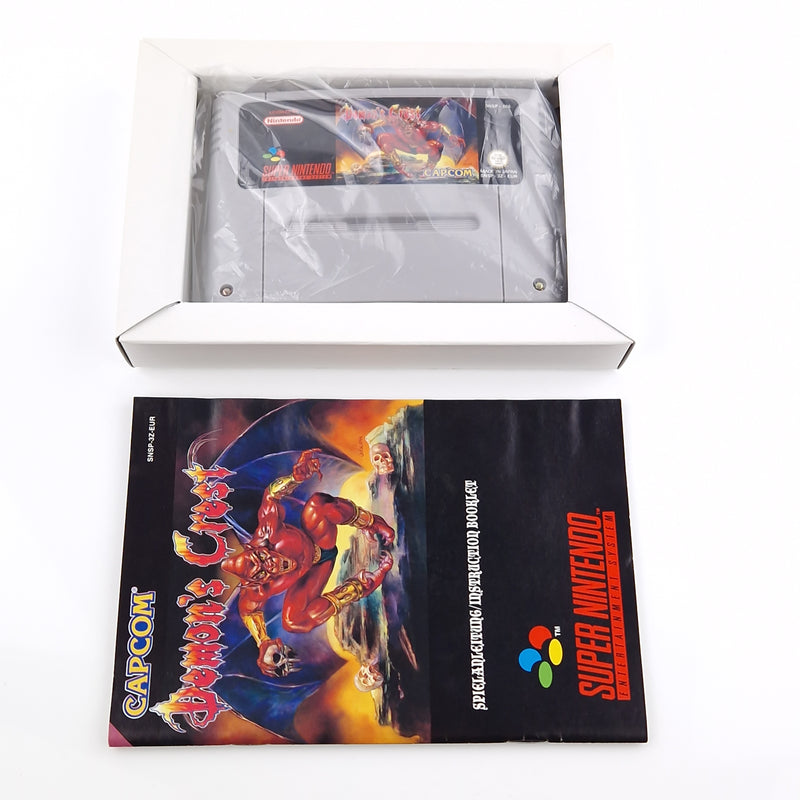 Super Nintendo Spiel : Demons Crest - SNES Modul Anleitung OVP cib | PAL EUR