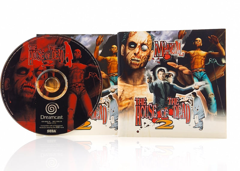 Sega Dreamcast Spiel : The House of the Dead 2 - CD Disk Frontcover Anleitung DC