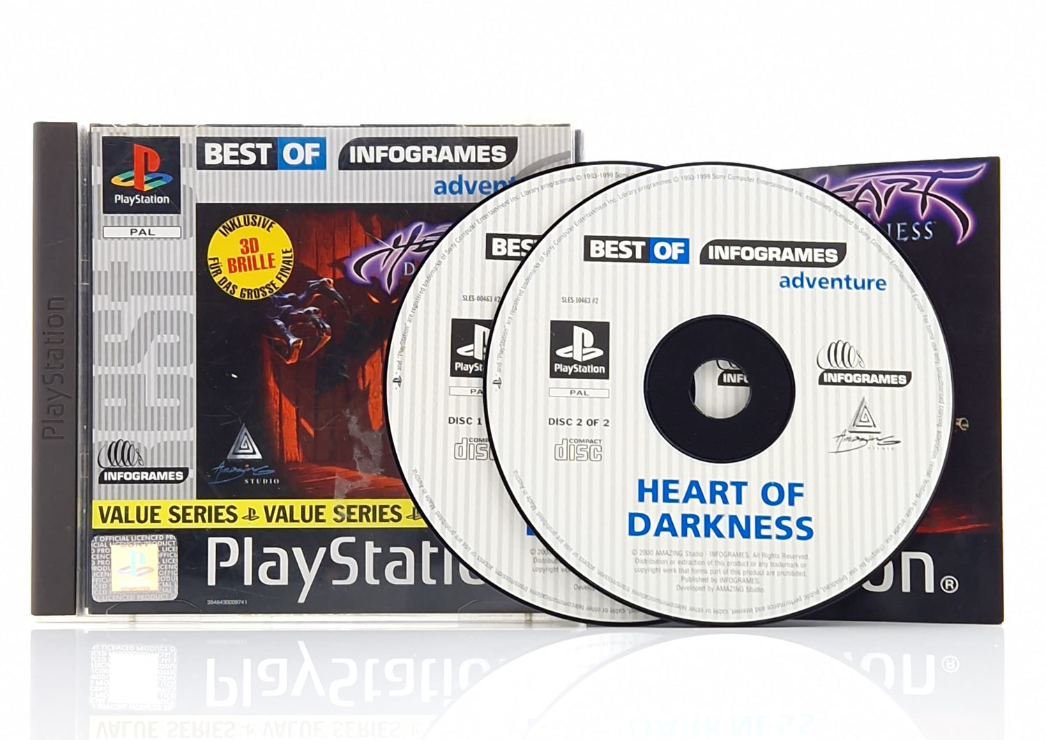 Playstation 1 Spiel : Heart of Darkness - Sony PS1 PSX CD Anleitung OVP