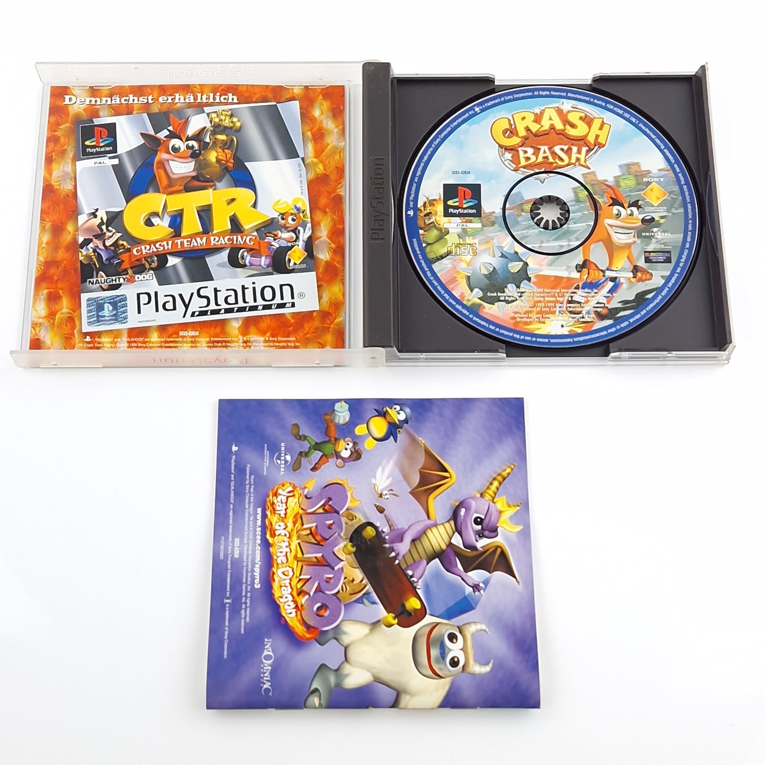 Playstation 1 Spiel : Crash Bash - Sony PS1 CD Anleitung OVP PAL C. Bandicoot