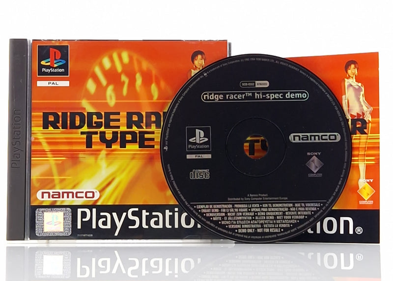 Playstation 1 Spiel : Ridge Racer Type 4 - KEIN SPIEL nur mit DEMO PS1 OVP PAL