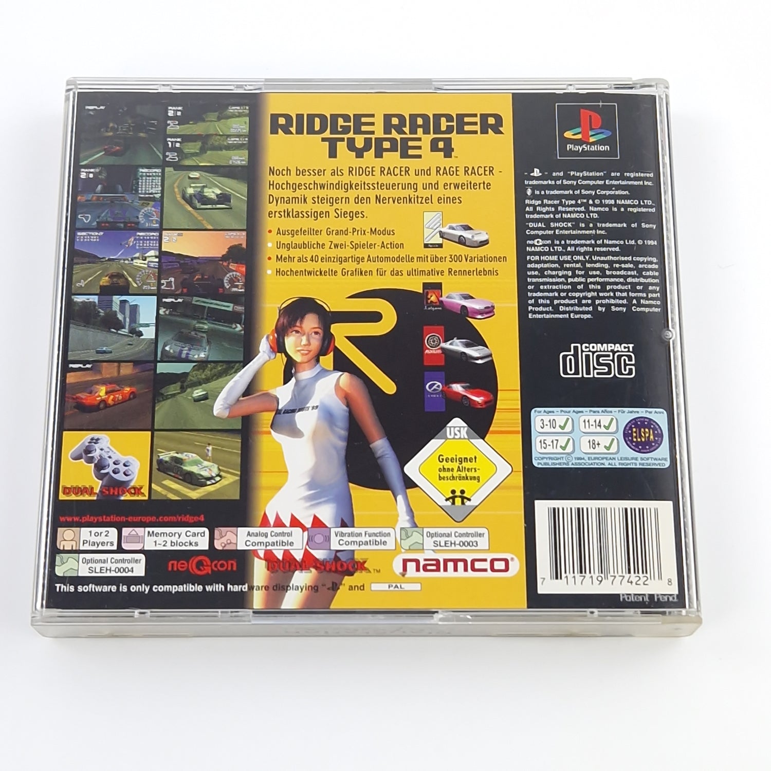 Playstation 1 Spiel : Ridge Racer Type 4 - KEIN SPIEL nur mit DEMO PS1 OVP PAL