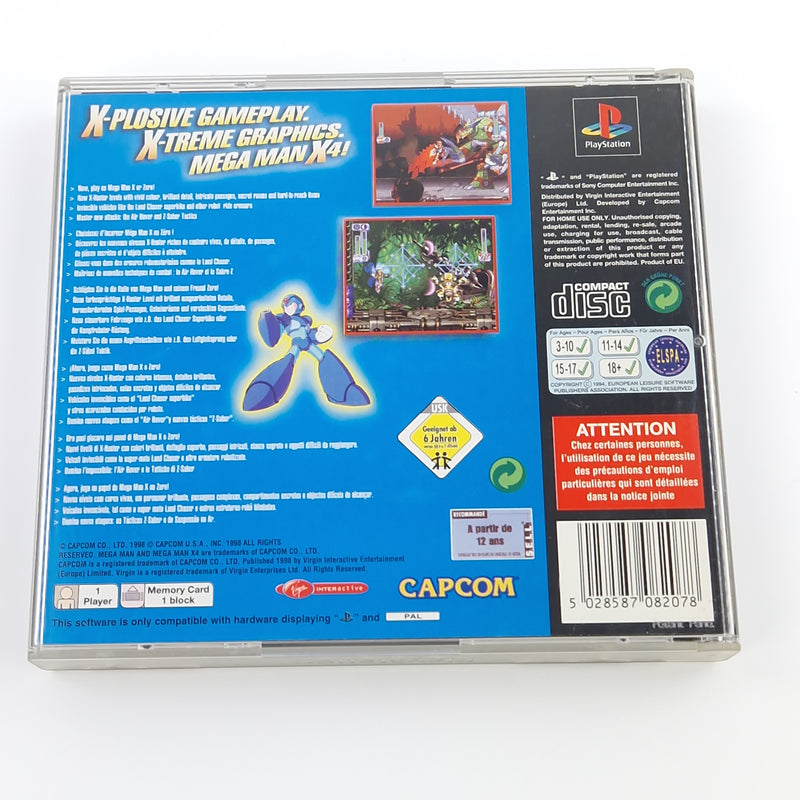 Playstation 1 Spiel : Megaman X4 - Sony PS1 PSX | CD Anleitung OVP PAL Mega Man