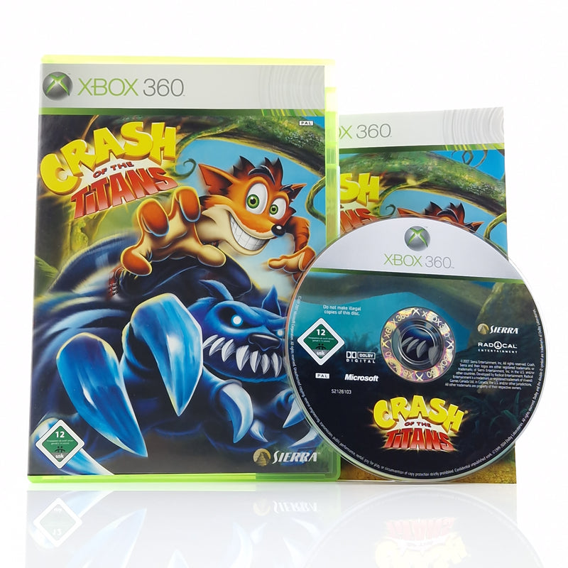 Xbox 360 Spiel : Crash of the Titans - Microsoft CD Disk Anleitung OVP PAL