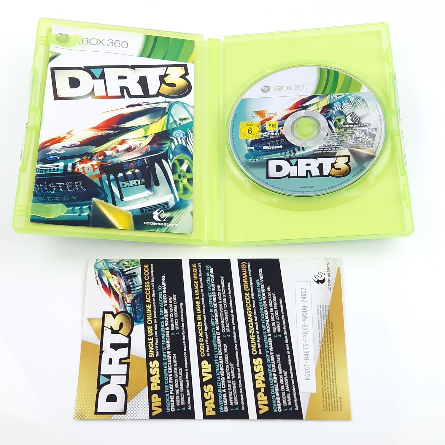 Xbox 360 Spiel : Dirt 3 - CD Disk Anleitung OVP | Microsoft dt. PAL Autorennen