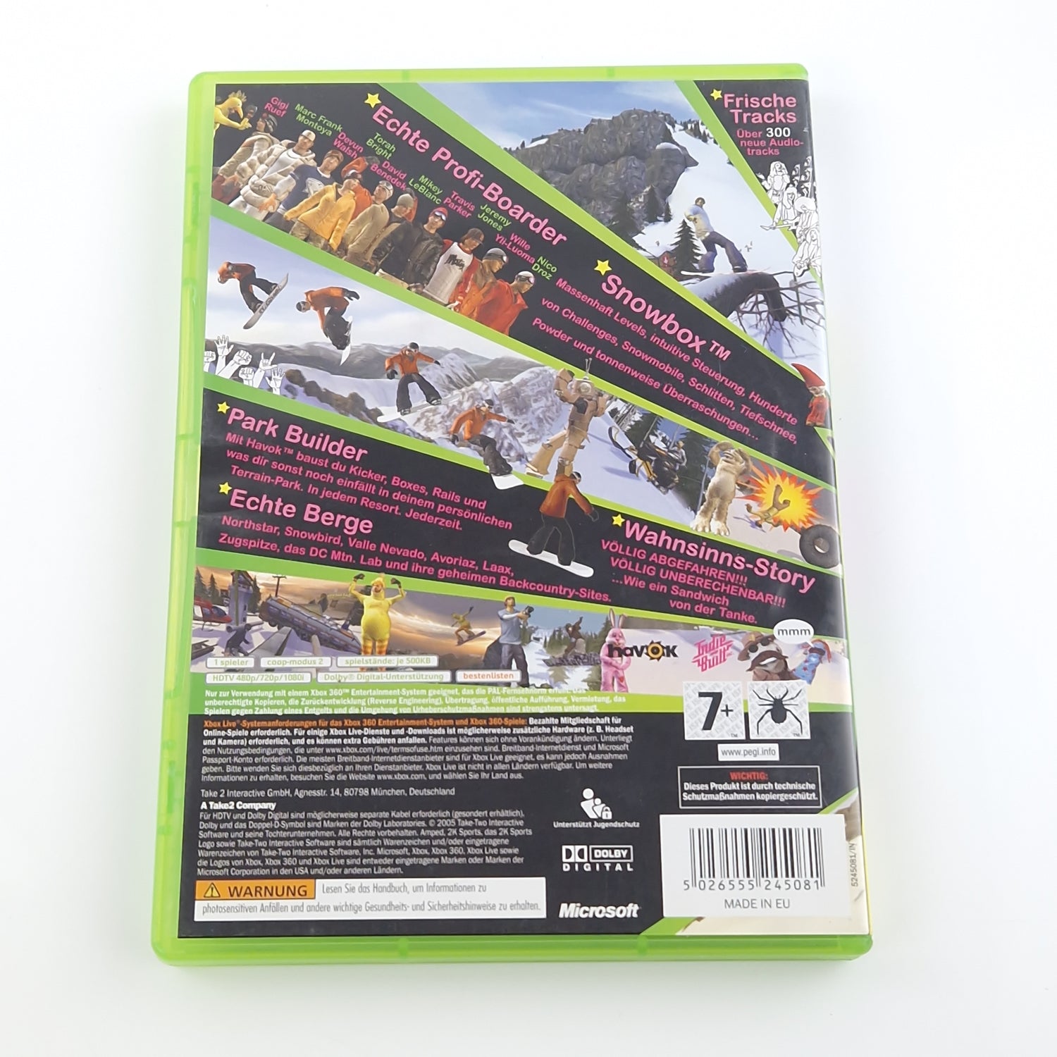 Xbox 360 Spiel : Amped 3 - CD Disk Anleitung OVP | Microsoft dt. PAL Snowboard