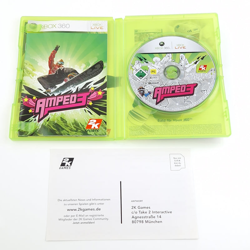 Xbox 360 Spiel : Amped 3 - CD Disk Anleitung OVP | Microsoft dt. PAL Snowboard