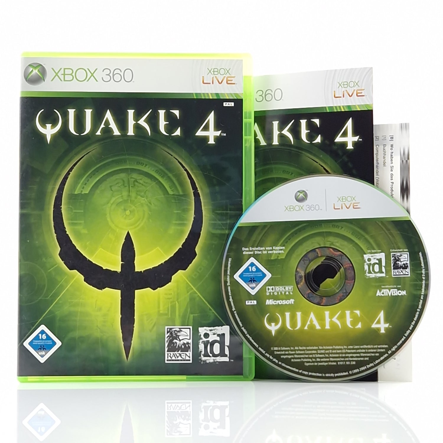 Xbox 360 Spiel : Quake 4 - CD Disk Anleitung OVP dt. PAL Microsoft