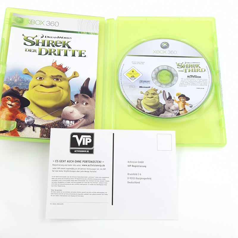 Xbox 360 Spiel : Shrek der Dritte - CD Disk Anleitung OVP dt. PAL Microsoft