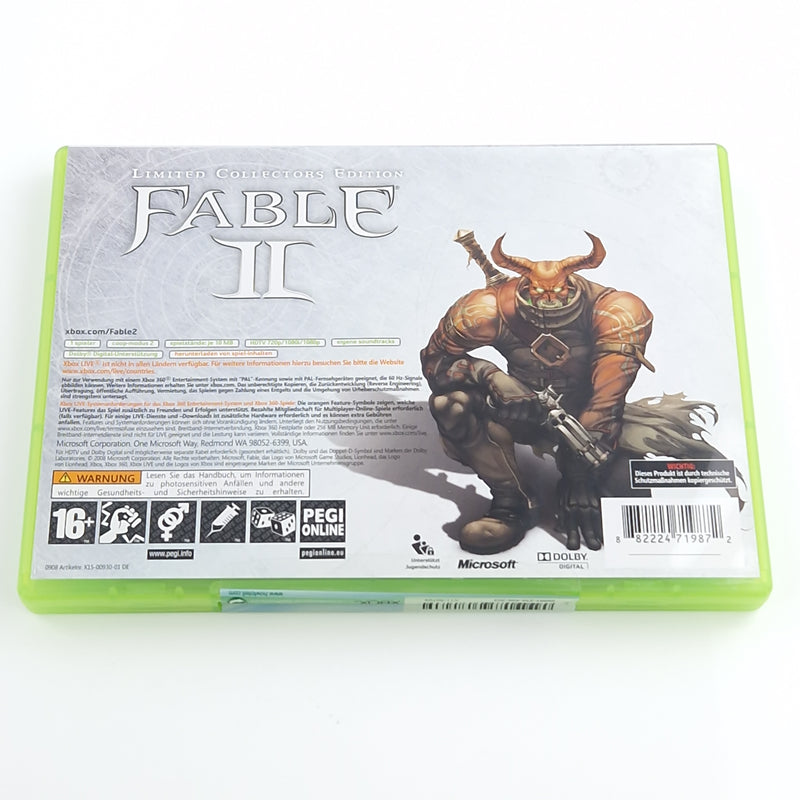 Xbox 360 Spiel : Fable II Limited Collectors Ed - CD Disk Anleitung OVP dt. PAL