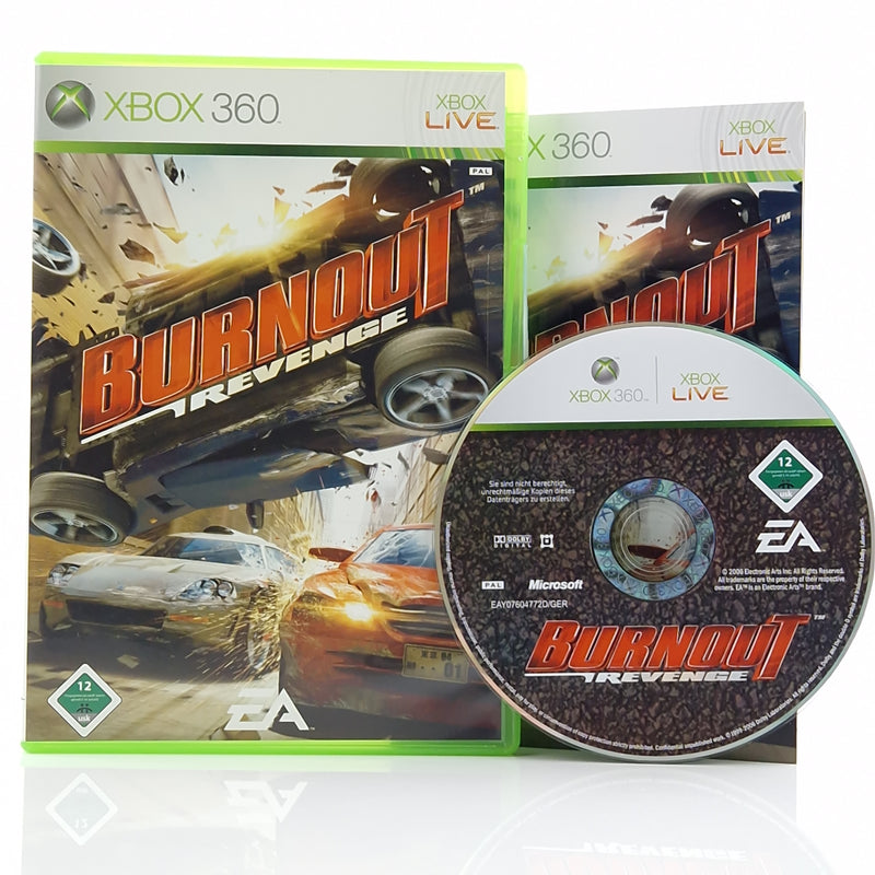 Xbox 360 Spiel : Burnout Revenge - CD Disk Anleitung OVP dt. PAL Autorennen