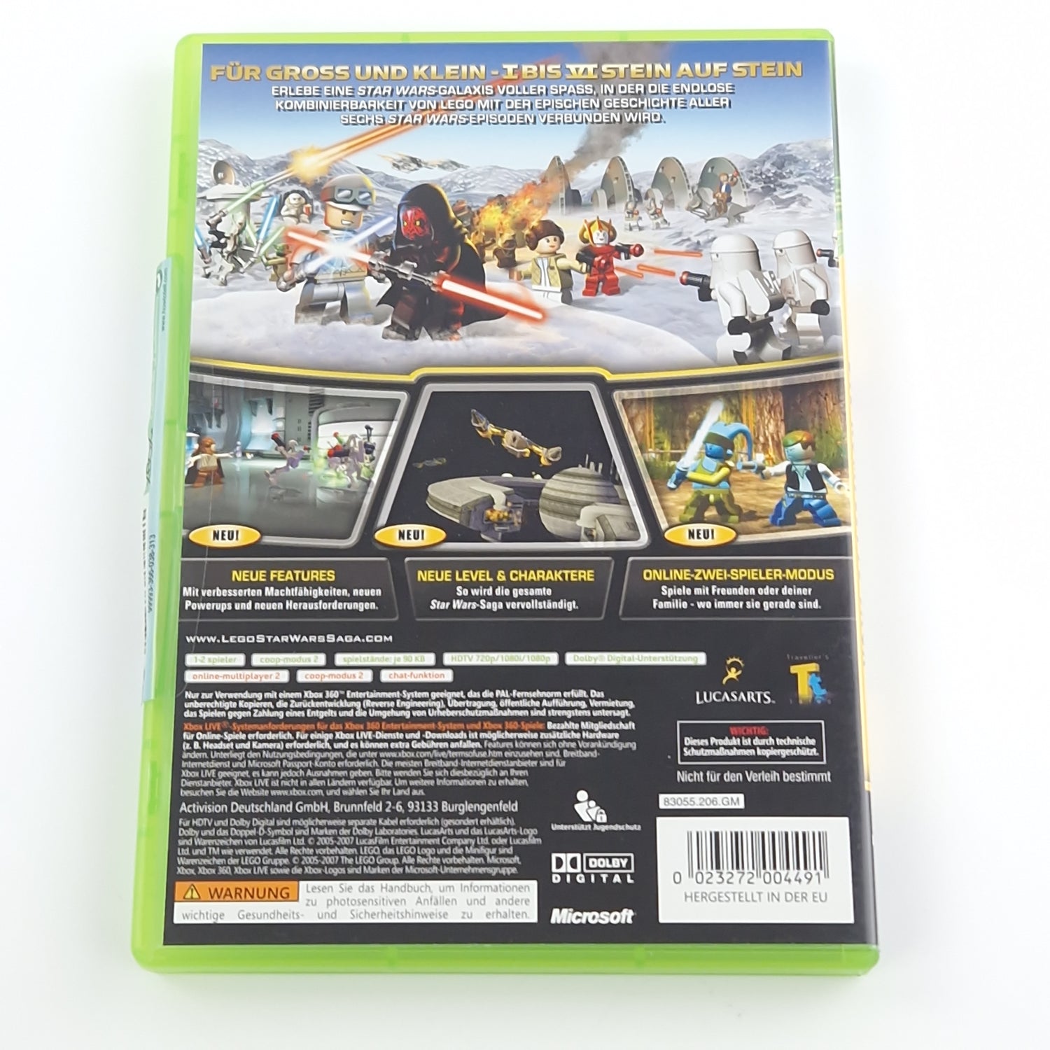 Xbox 360 Spiel : Lego Star Wars Die Komplette Saga - CD Disk Anleitung OVP PAL