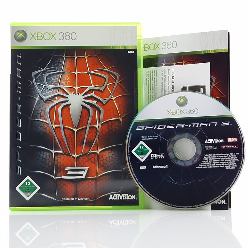 Xbox 360 Spiel : Spider-Man 3 - CD Disk Anleitung OVP dt. PAL