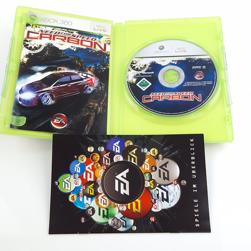 Xbox 360 Spiel : Need for Speed Carbon - CD Disk Anleitung OVP dt. PAL Microsoft