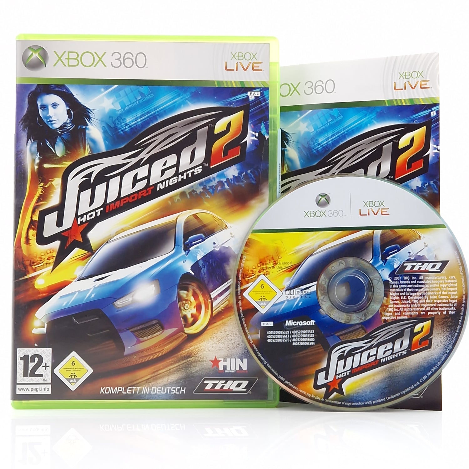 Xbox 360 Spiel : Juiced 2 Hot Import Nights - CD Anleitung OVP Autorennen