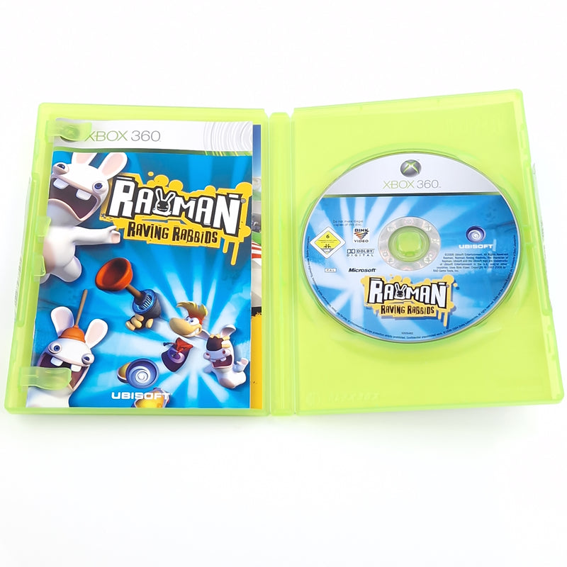 Xbox 360 Spiel : Rayman Raving Rabbids - CD Disk Anleitung OVP | Microsoft PAL