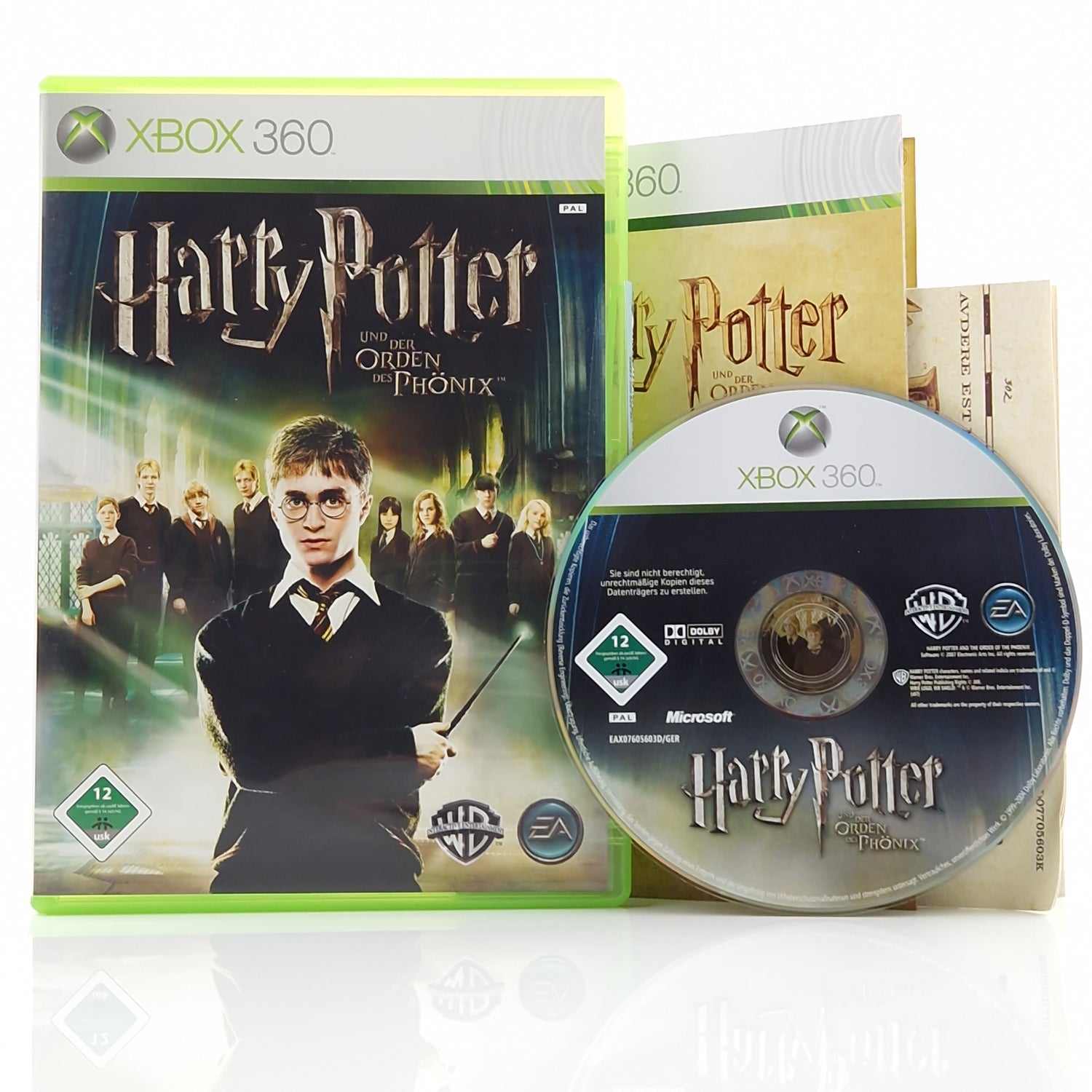 Xbox 360 Spiel : Harry Potter und der Orden des Phönix - CD Disk Anleitung OVP