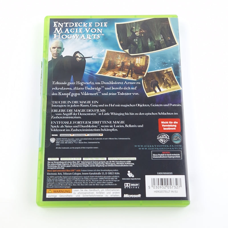 Xbox 360 Spiel : Harry Potter und der Orden des Phönix - CD Disk Anleitung OVP