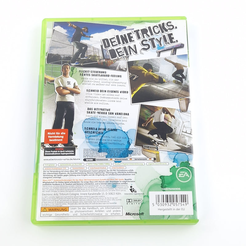 Xbox 360 Spiel : Skate - CD Disk Anleitung OVP | Microsoft PAL Skateboarding