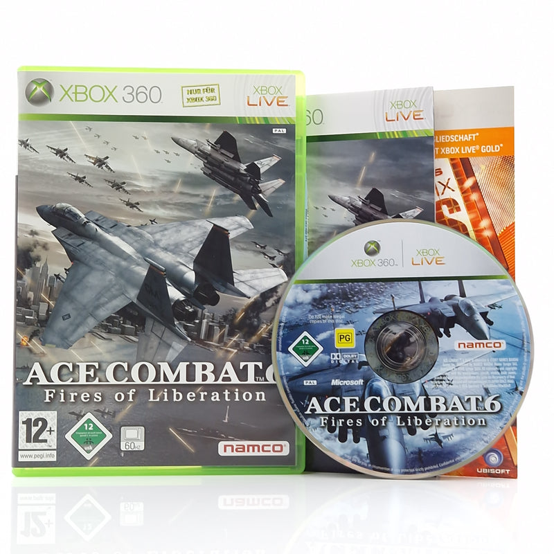 Xbox 360 Spiel : Ace Combat Fires of Liberation - CD Disk Anleitung OVP PAL