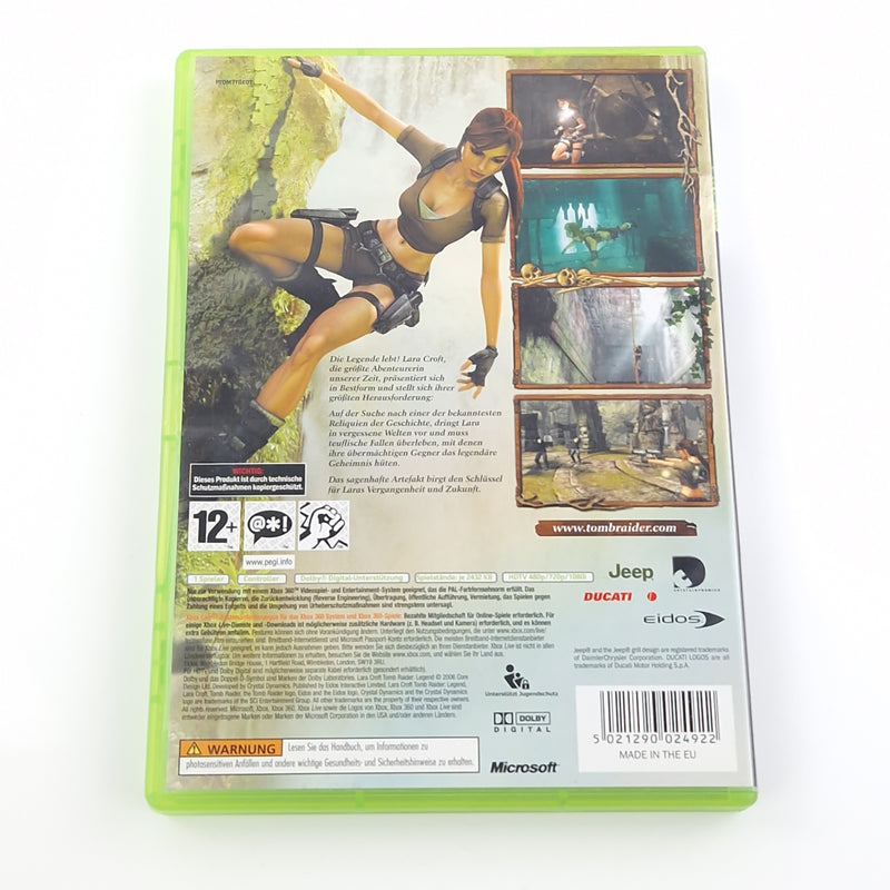 Xbox 360 Spiel : Lara Croft Tomb Raider Legend - CD Disk Anleitung OVP PAL