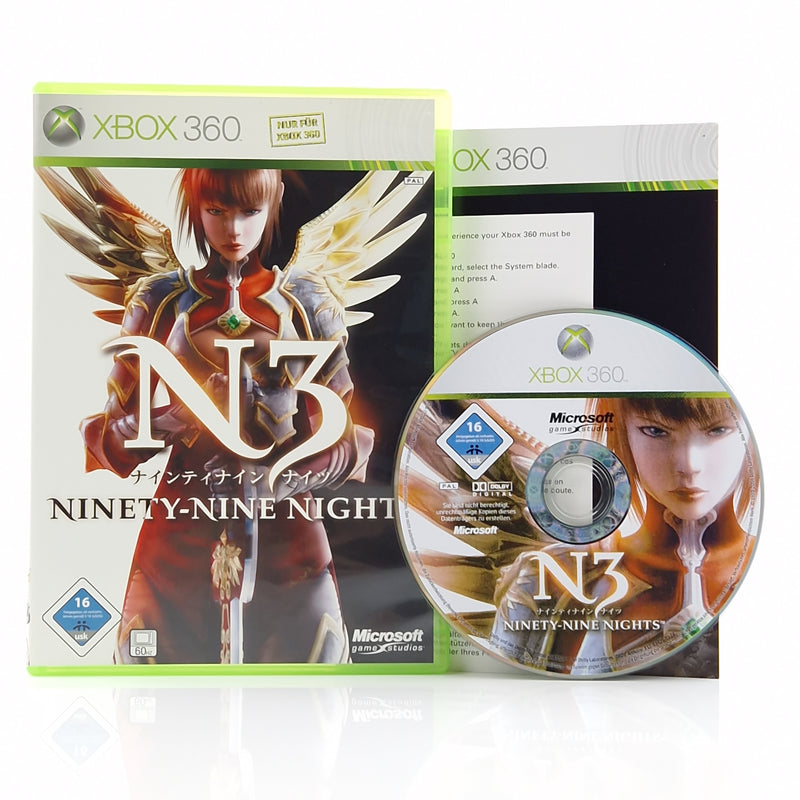 Xbox 360 Spiel : N3 Ninety-Nine Nights - CD Disk Anleitung OVP PAL