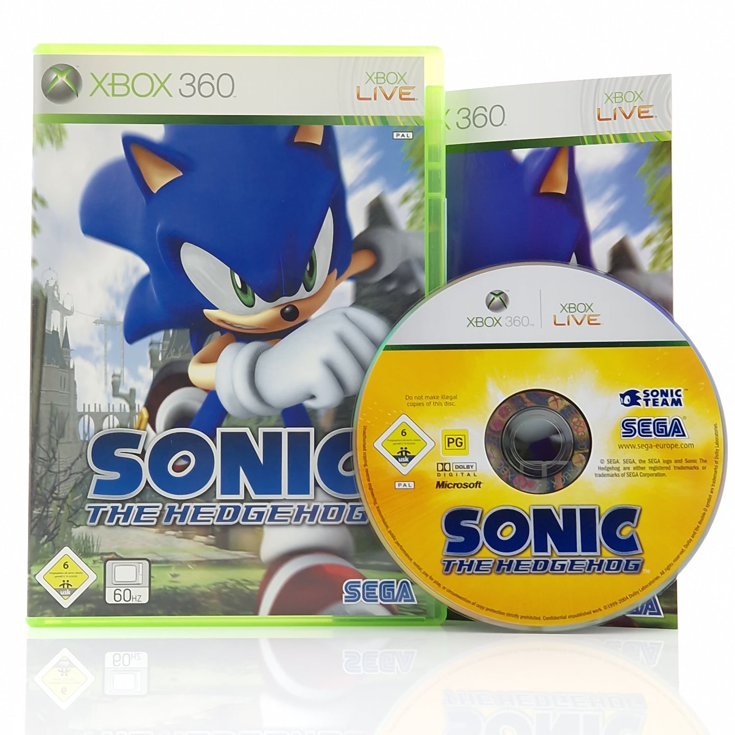 Xbox 360 Spiel : Sonic The Hedgehog - CD Disk Anleitung OVP | PAL Microsoft