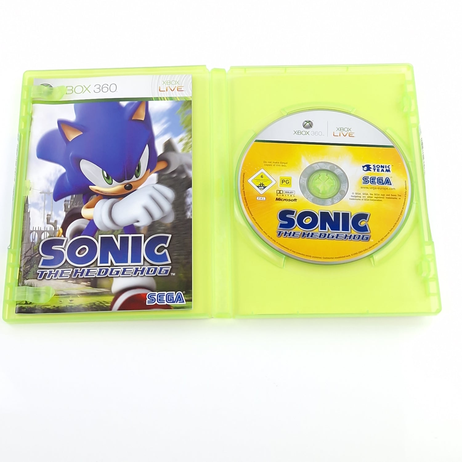 Xbox 360 Spiel : Sonic The Hedgehog - CD Disk Anleitung OVP | PAL Microsoft