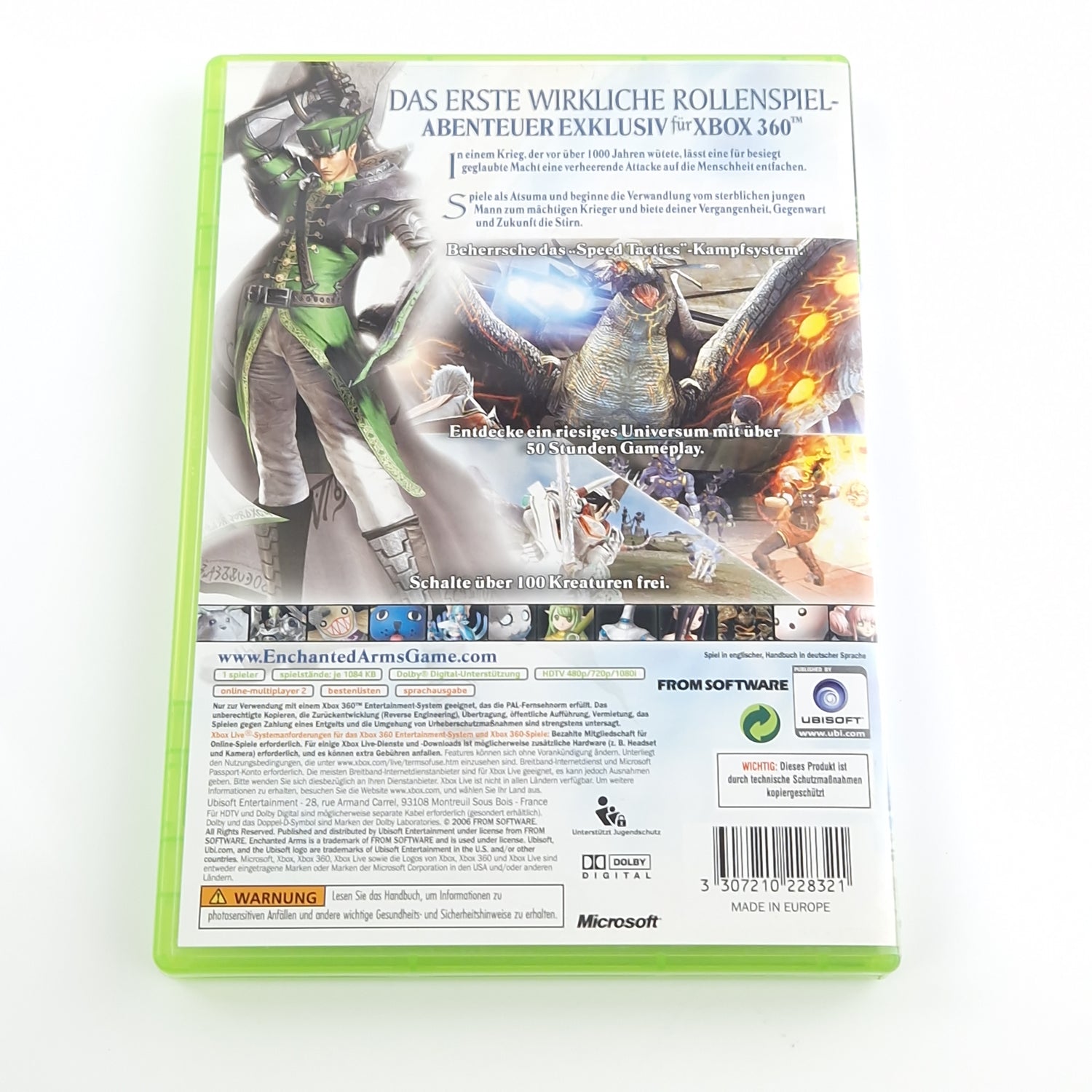 Xbox 360 Spiel : Enchanted Arms - CD Disk Anleitung OVP PAL Microsoft