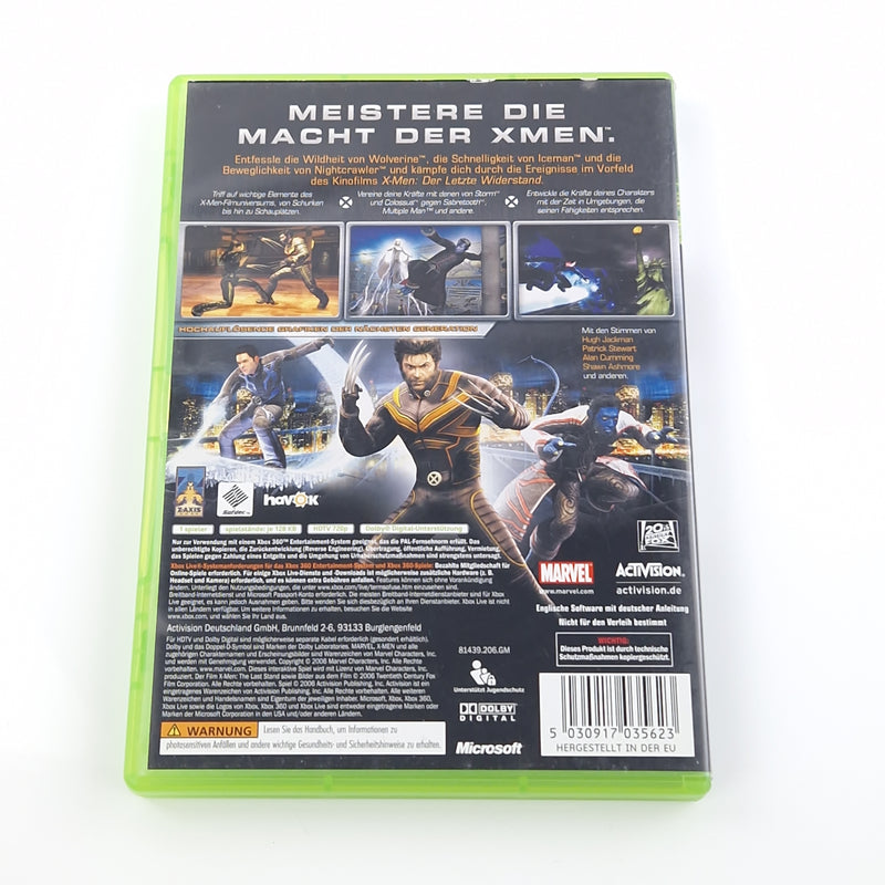 Xbox 360 Spiel : Marvel X-Men The official Game - CD Anleitung OVP PAL