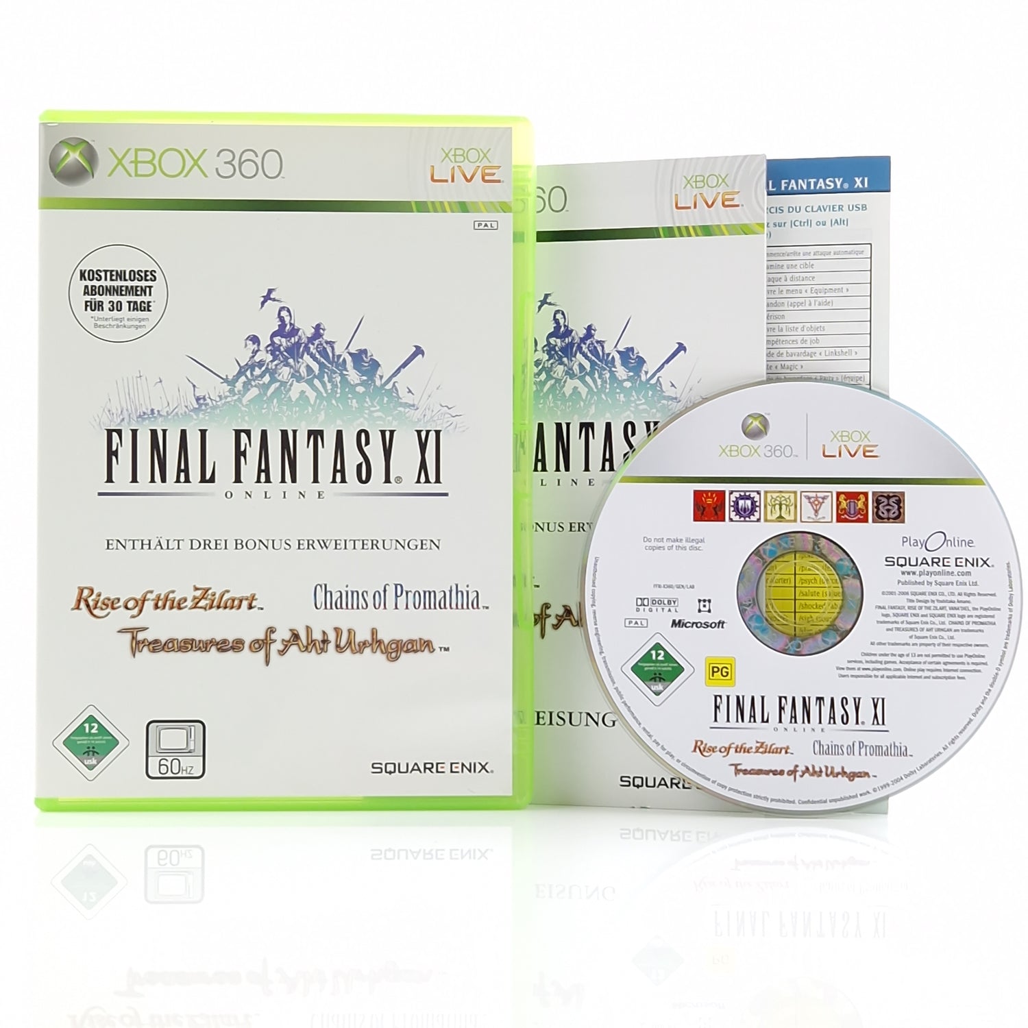 Xbox 360 Spiel : Final Fantasy XI Online - CD Anleitung OVP PAL Microsoft