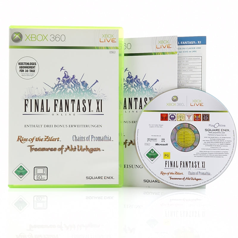 Xbox 360 Spiel : Final Fantasy XI Online - CD Anleitung OVP PAL Microsoft