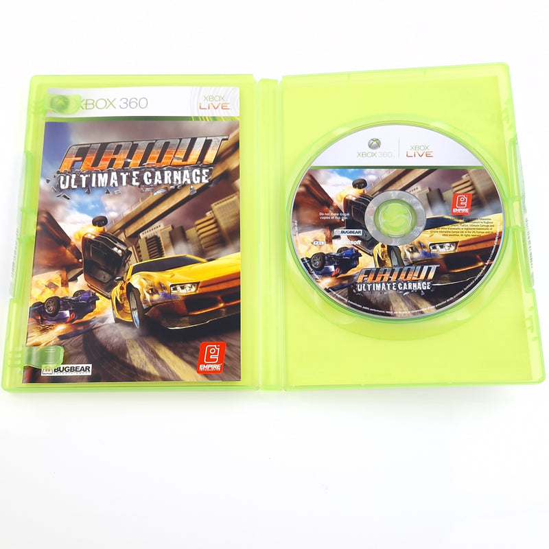 Xbox 360 Spiel : Flatout Ultimate Carnage - CD Anleitung OVP PAL Microsoft