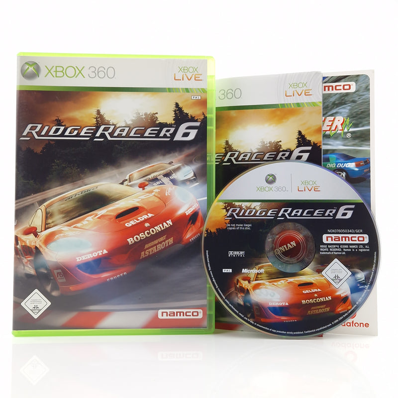 Xbox 360 Spiel : Ridge Racer 6 - CD Anleitung OVP PAL Microsoft