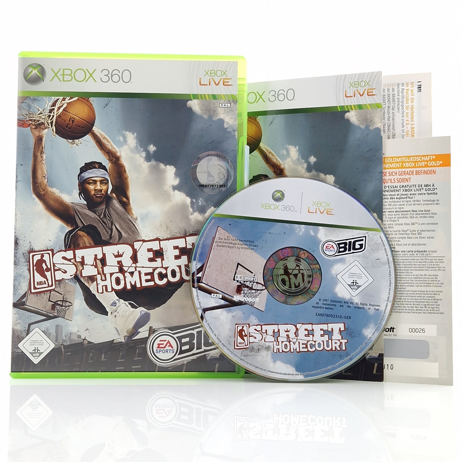 Xbox 360 Spiel : Street Homecourt - CD Anleitung OVP PAL Microsoft Basketball