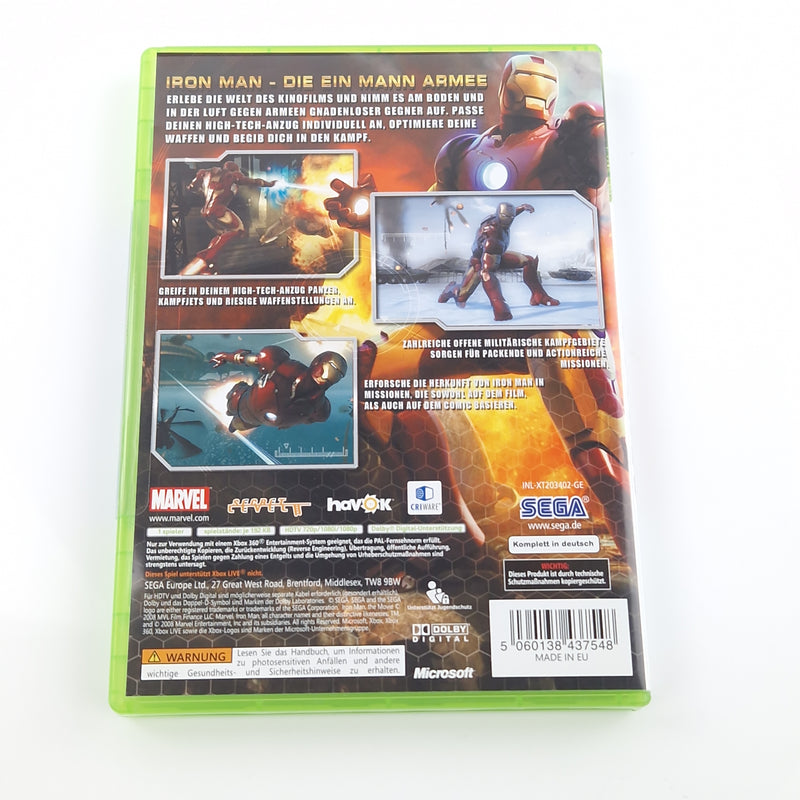 Xbox 360 Spiel : Ironman - CD Anleitung OVP PAL Microsoft Iron Man