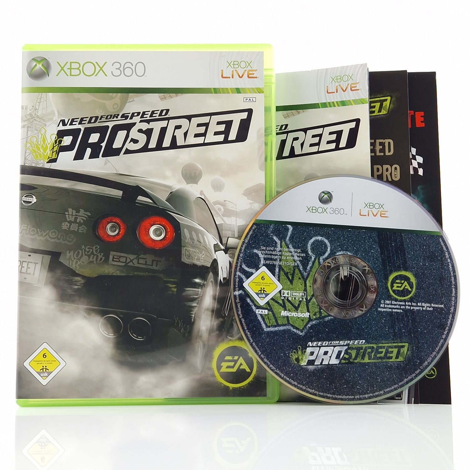 Xbox 360 Spiel : Need for Speed Pro Street - CD Anleitung OVP PAL Microsoft