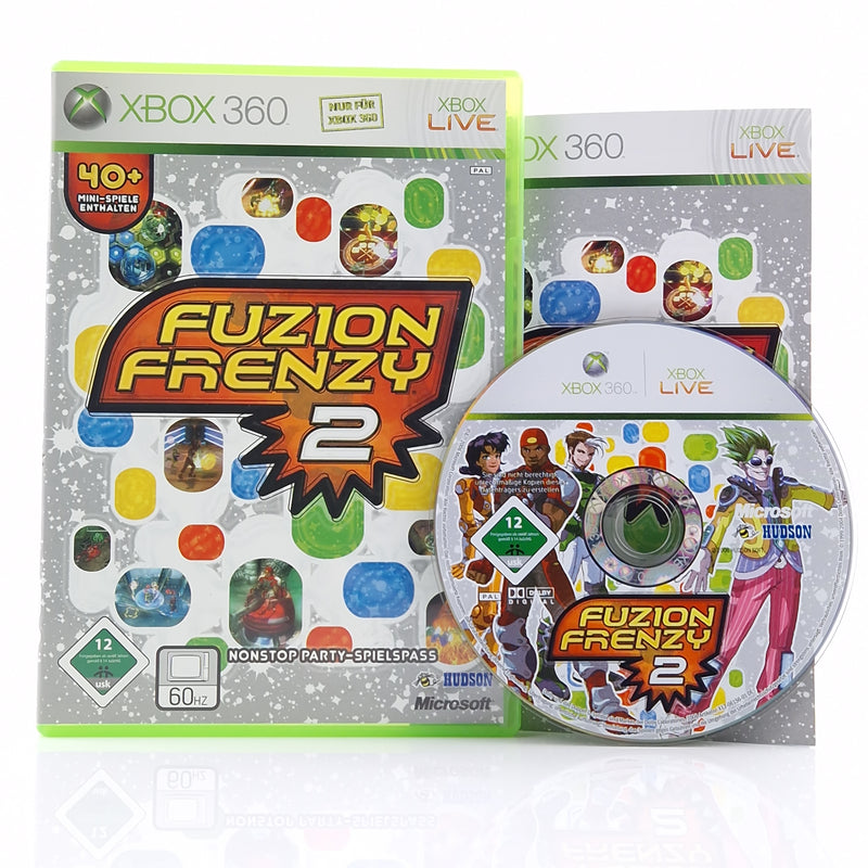 Xbox 360 Spiel : Fuzion Frenzy 2 - CD Anleitung OVP PAL / Microsoft PAL